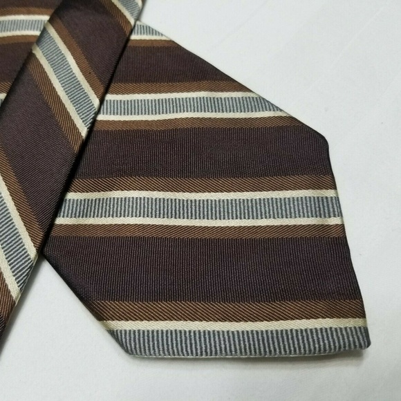 Robert Talbott Other - Brown & Blue Silk ROBERT TALBOTT Striped Tie